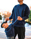 Big pocket sweat 【 navy 】