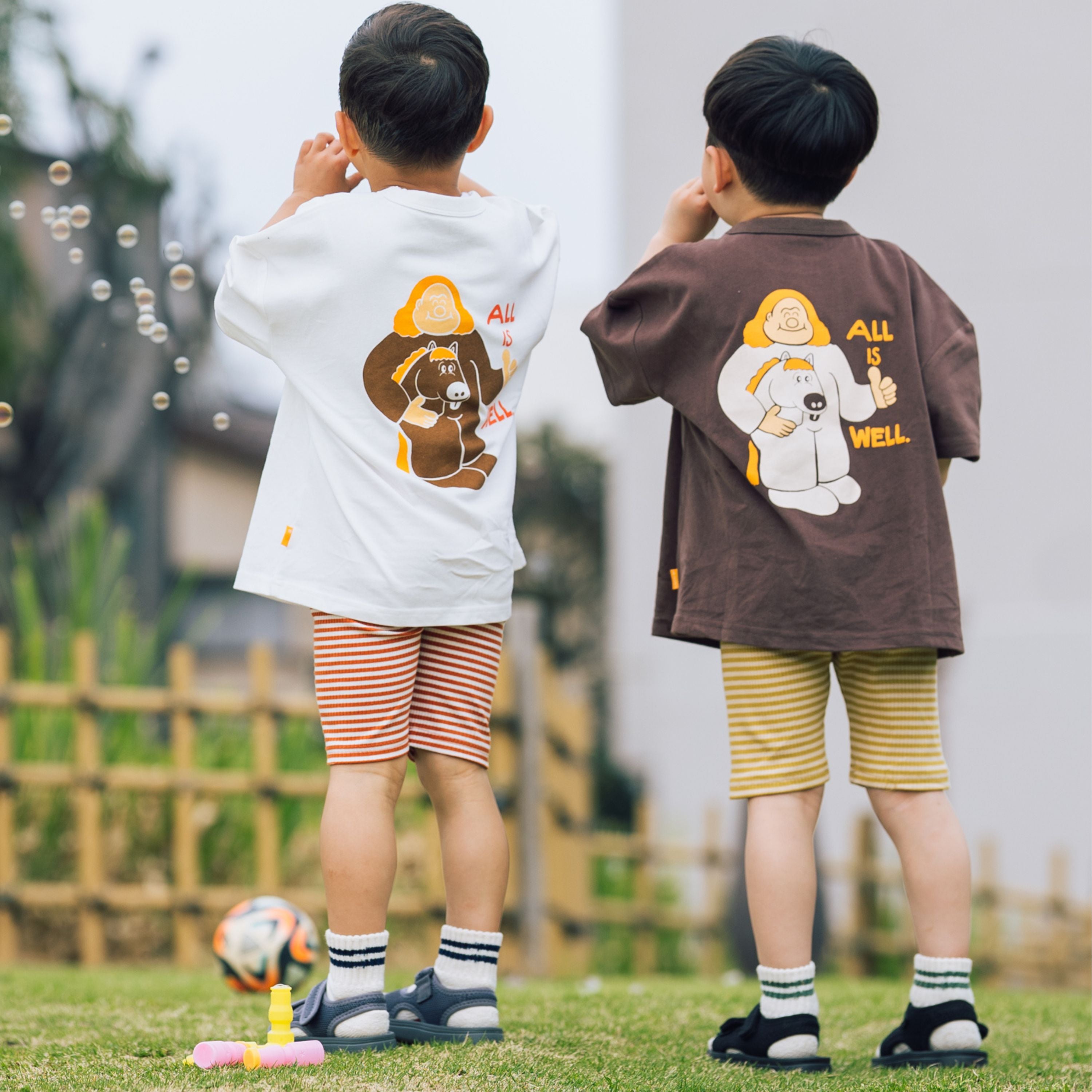 aikt⭐️BABY＆KIDSカジュアルコーデ Kids half leggings【orange×yellow】 – カッコイー