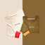 [E]njoy l/s tshirts 【 khaki 】